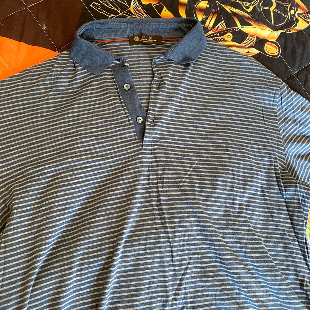 Loro piana mens authentic polo shirt
